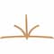 Ekena Millwork Davenport Timber Gable Bracket, Western Red Cedar, 96"W x 64"H x 1 1/2"D x 3 1/2"F, 16/12 Pitch GBW096X64X0204DAV00SWR - alternate 3